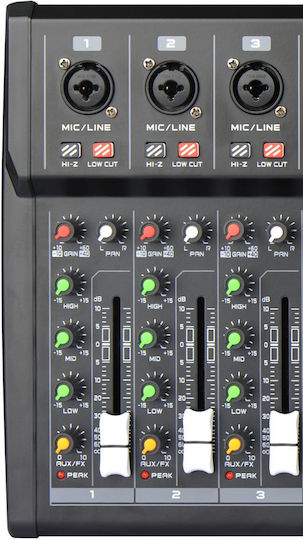 Audien MQ06 Ψηφιακή Κονσόλα 16 Καναλιών με Phantom Power & 16 Εισόδους XLR & Bluetooth