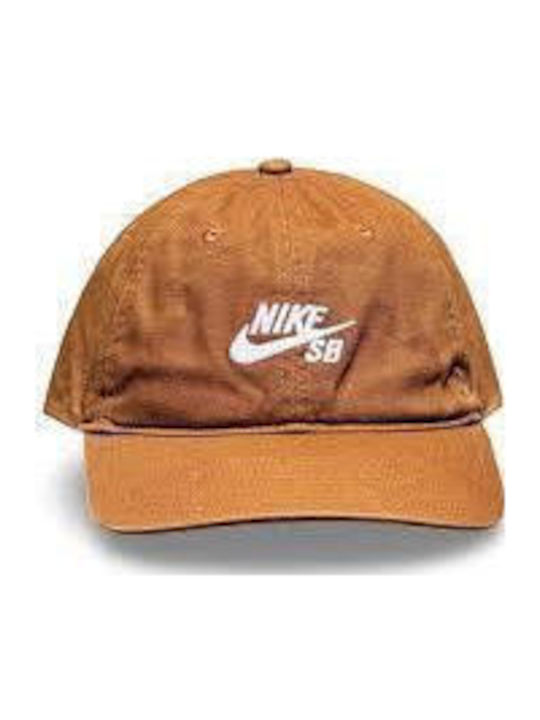 Nike Sb Club Cap Strapback Light British Tan White Cotton Hf7278 281