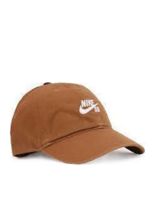 Nike Sb Club Cap Strapback Light British Tan White Cotton Hf7278 281