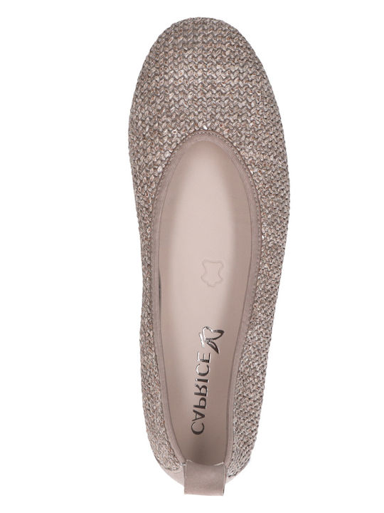 Damen Ballerinas in Brauner Farbe