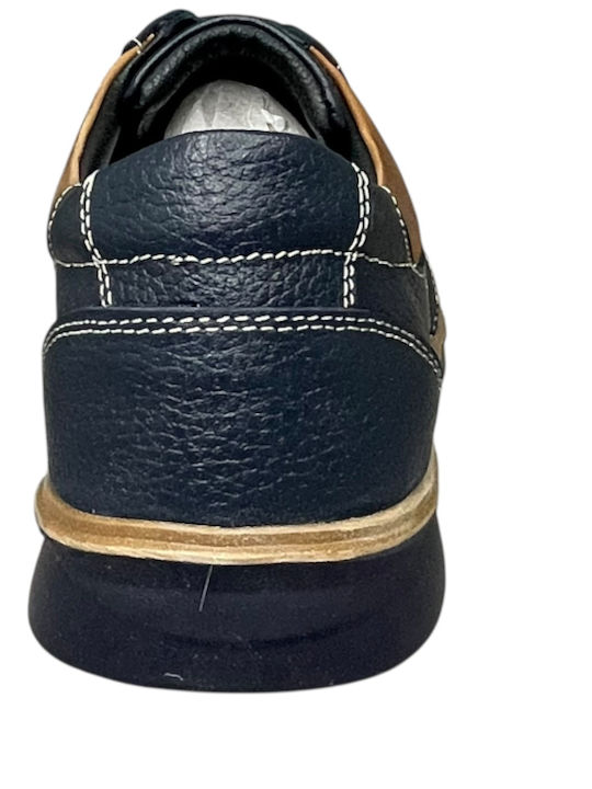 Leather Men's Casual Blue Shoes