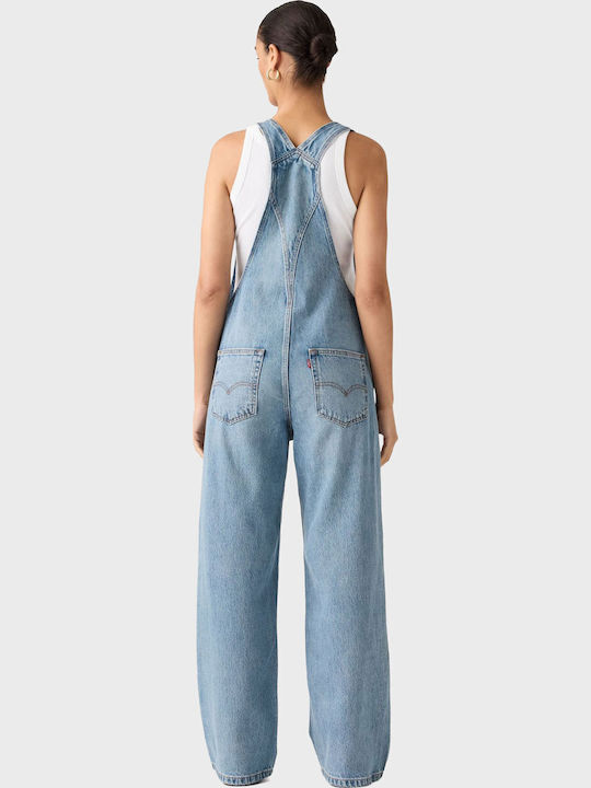 Women's Sleeveless One-piece Jumpsuit Med Indigo/not The Same