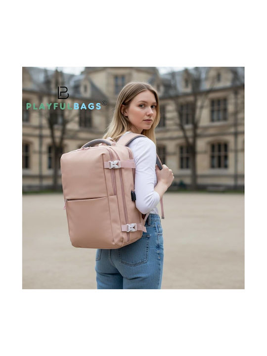 Playful Bags Mountaineering Backpack 25l Waterproof Pink Daypack