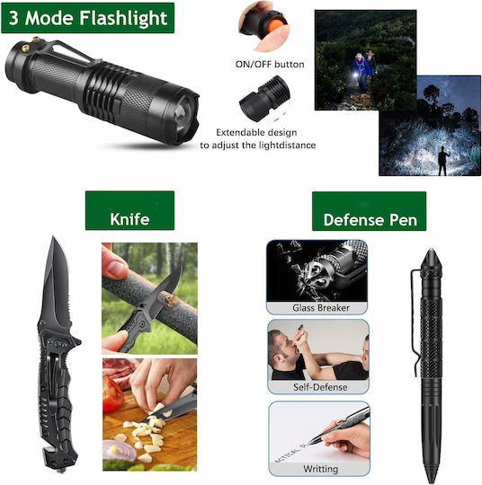 Κιτ Επιβίωσης Έκτακτης Ανάγκης 21in1 Survival Kit
