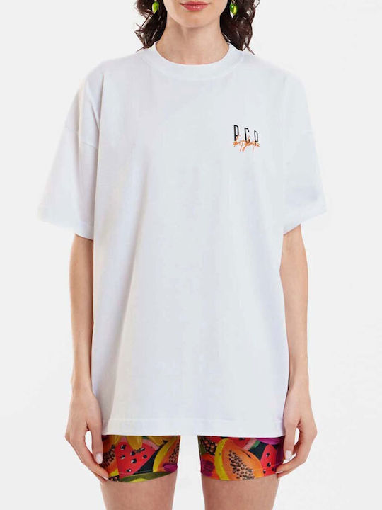 Damen Sport T-shirt Weiß