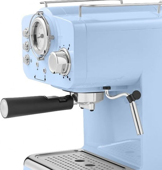 Espressor 1100W Presiune 15 Bar Albastru ZLN2861