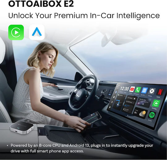 Ottocast Adaptor Carplay Pentru Mașini Pentru Smart Universal