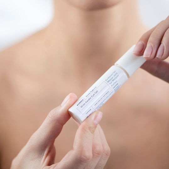 Korres Greek Yoghurt Wide Awake Гел за Очи за Хидратация Тъмни Кръгове и Торбички 15ml