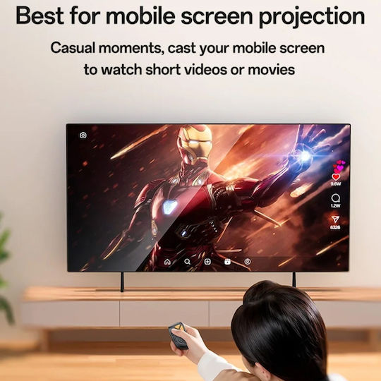 Telecomandă Bluetooth Scroll Social Media Telecomandă Selfie Usb-c 200mah Yesido Negru