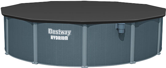 Bestway 561cs Hydrium Кръгъл Басейн PVC 27200л 549x132см Сив