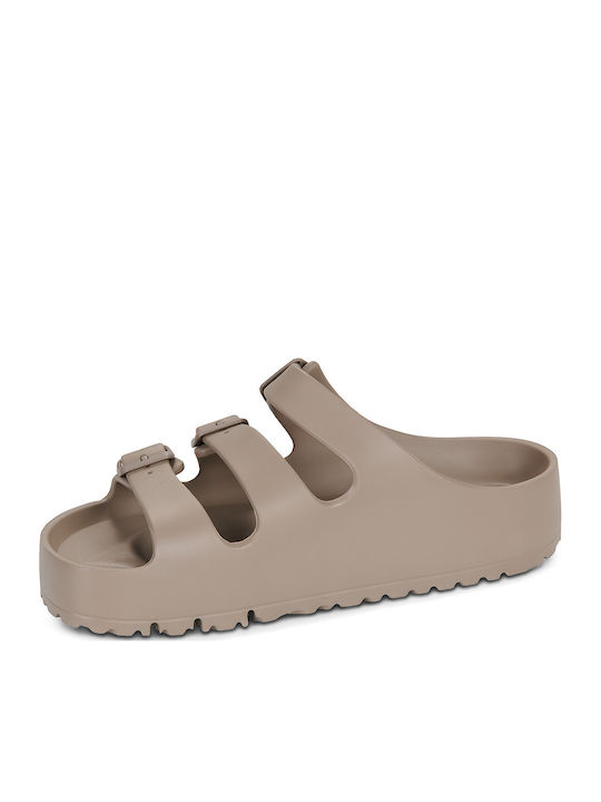 Florida Iii Flex Platform Eva Flip Flops in Sandal Style with Platform in Beige Colour