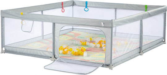 Parc cu Saltea Gri 200x180cm
