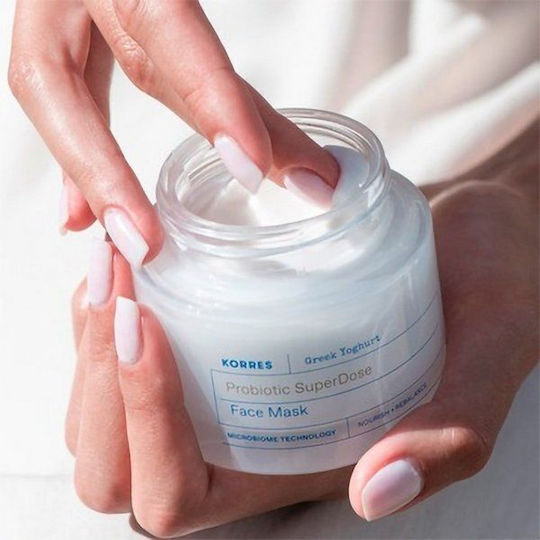 Korres Greek Yoghurt Probiotic Superdose Μάσκα Ομορφιάς Προσώπου για Ενυδάτωση 100ml