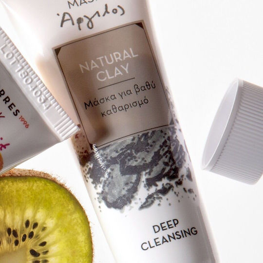 Korres Natural Deep Cleansing Μάσκα Ομορφιάς Προσώπου για Καθαρισμό Με Άργιλο 18ml