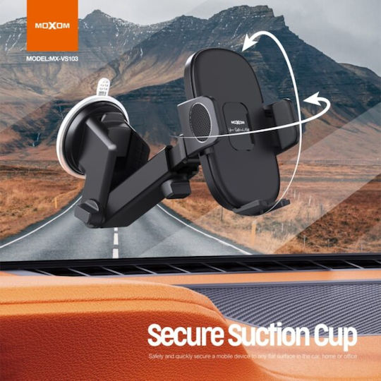 Moxom Car Mobile Mount with Adjustable Hooks Black