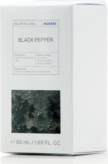 Korres Black Pepper Eau de Toilette 50ml