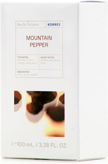 Korres Mountain Pepper Eau de Toilette 100ml