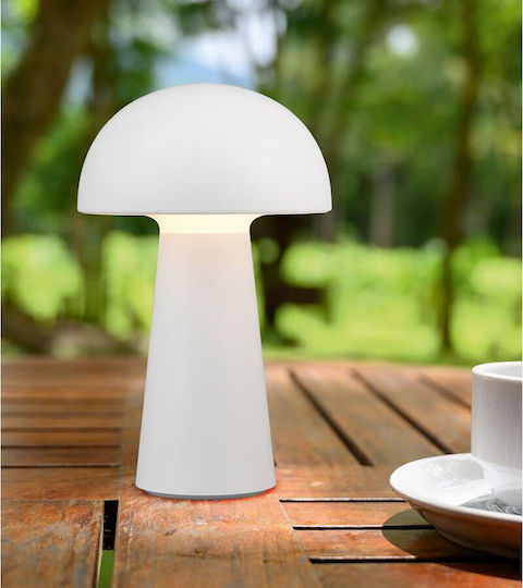 Fos me Dekorative Lampe Pilz Weiß