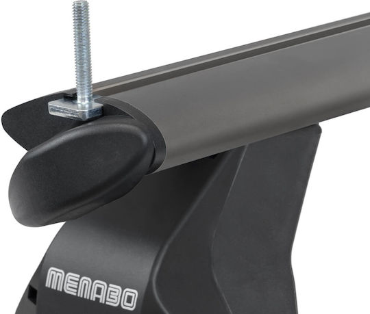 Menabo Omega Plus Black Cross Bars Audi A3 8p 3 Doors Model 2004-2007