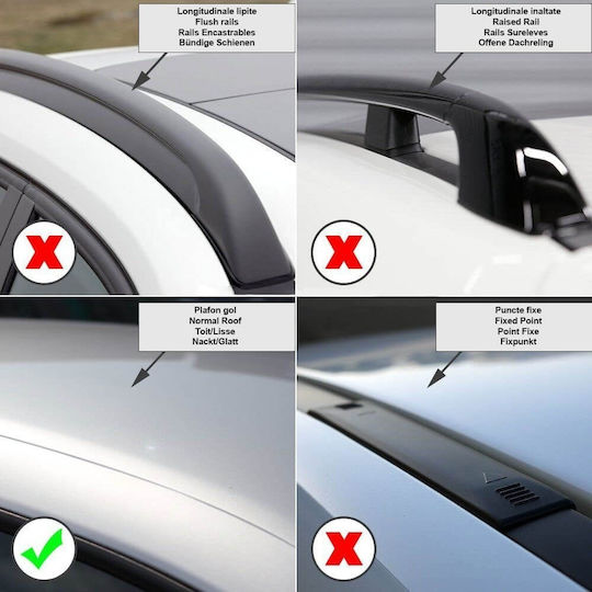 Menabo Omega Plus Black Cross Bars Citroen Berlingo I Mk1 Van 5 Doors Model 1996-2010