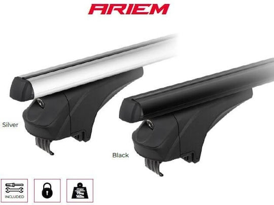 Menabo Ariem Schwarze Dachträger Alfa Romeo Stelvio 2017+
