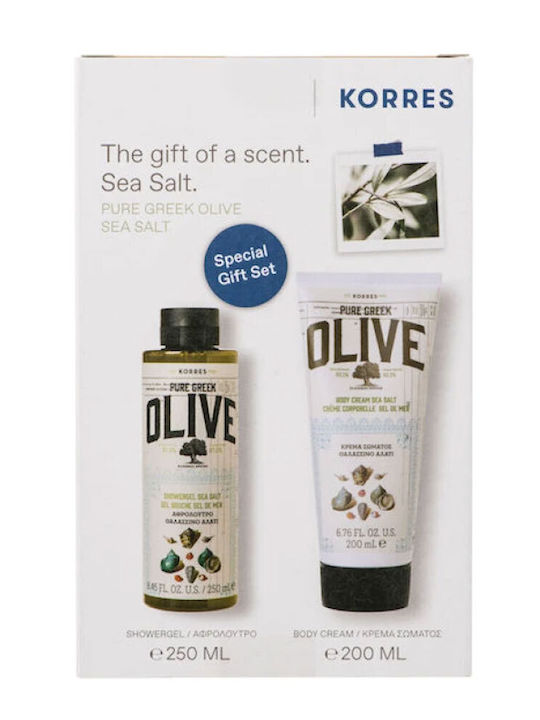 Korres Pure Greek Olive Sea Salt Σετ Περιποίησης για Ενυδάτωση Korres Pure Greek Olive Sea Salt Σετ Περιποίησης για Ενυδάτωση