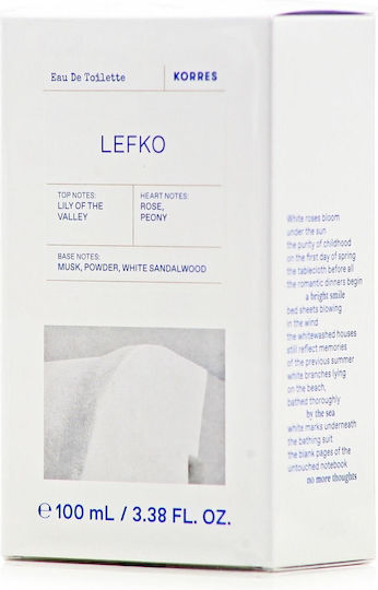 Korres Lefko Eau de Toilette 100ml