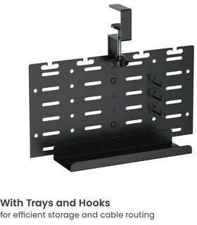 Brateck Cable Management Office Cc11-20-1 Metal 384x63x307mm Black
