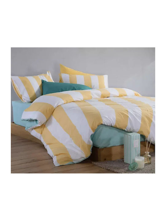 Nef-Nef Homeware Casual Set Cearceafuri de Pat Single cu Elastic 100x200+35cm 3 (3 bucăți)