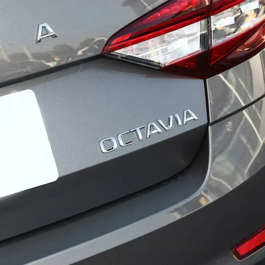 Aftermarket Emblem Octavia New Trunk Silver Tc