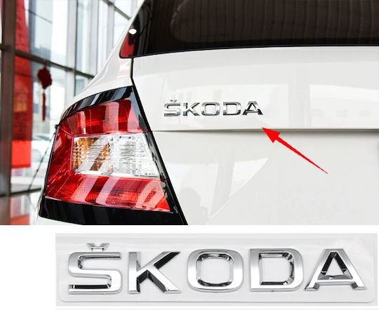 Aftermarket Σήμα Skoda New Πορτ-μπαγκάζ Silver Tc