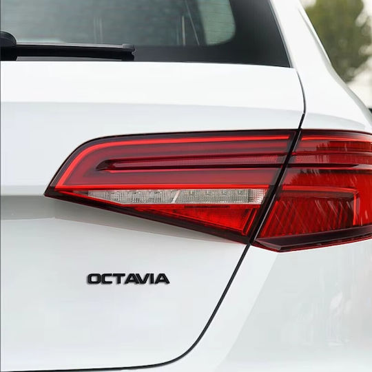 Афтърмаркет Емблема Octavia New Багажник Изцяло Черна Tc