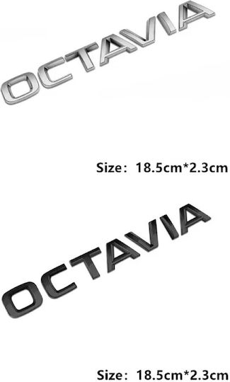 Aftermarket Emblem Octavia New Trunk Silver Tc