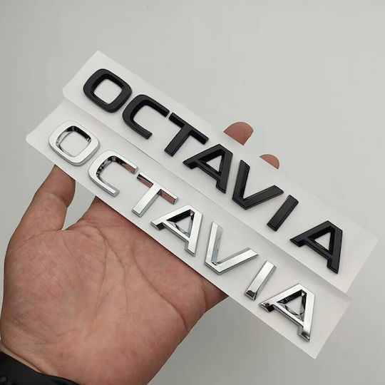 Афтърмаркет Емблема Octavia New Багажник Изцяло Черна Tc