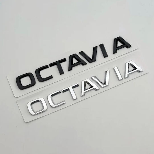 Афтърмаркет Емблема Octavia New Багажник Изцяло Черна Tc