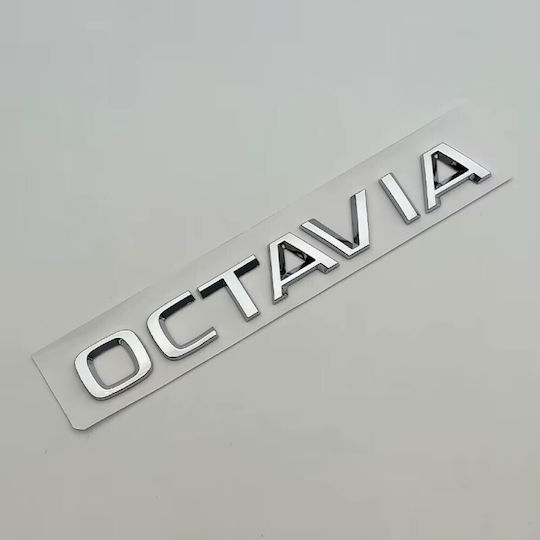 Aftermarket Emblem Octavia New Trunk Silver Tc
