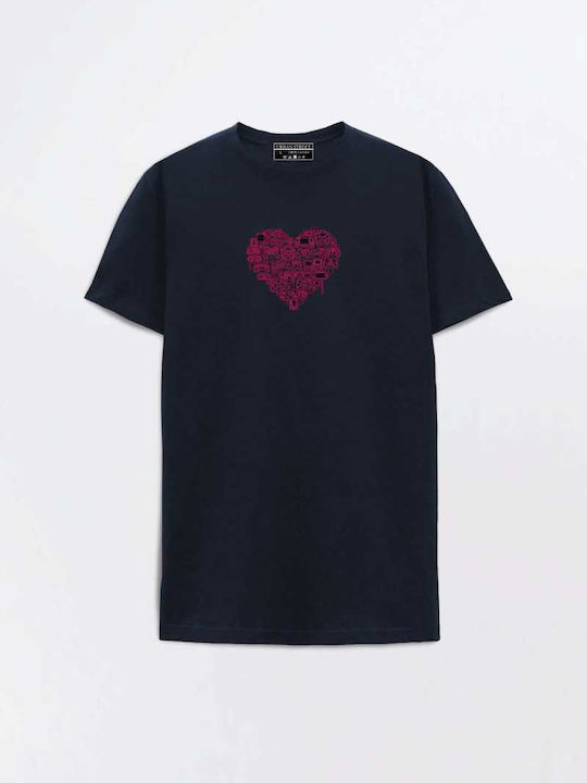 T-shirt Μπλέ Σκούρο