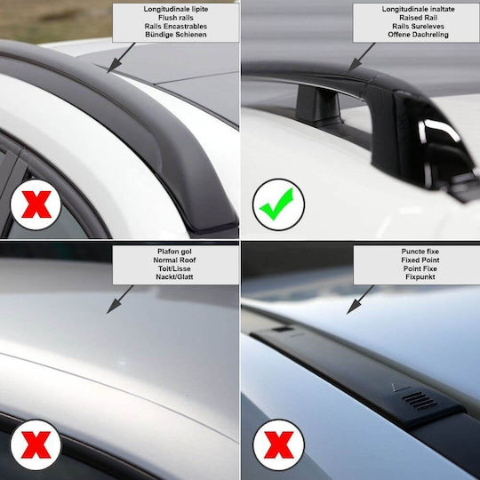 Menabo Bare Transversale Argintii Fender VW Passat B5 Variant 1996-2001
