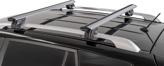 Menabo Bare De Acoperiș Din Aluminiu Pentru Alfa Romeo SportWagon 2011-2014 Cu Picioare Pentru Portbagaj De Acoperiș Și Blocare Argintii