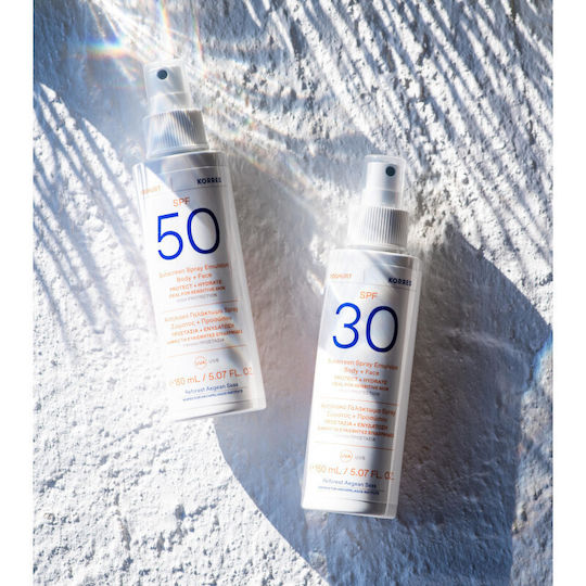 Korres Yoghurt Водоустойчив Слънцезащитен Крем За Лице И Тяло SPF50 Под Формата На Спрей 150ml