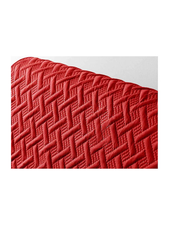 Douceur d'Intérieur Set Elastic Covers Living Room Red 223x179cm