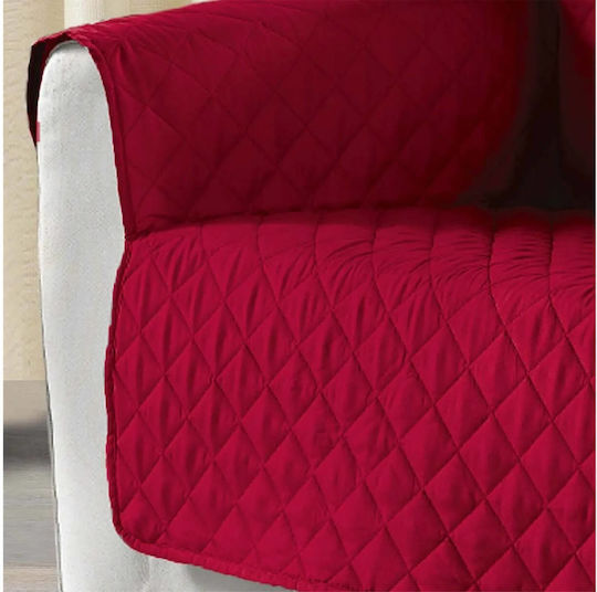 Douceur d'Intérieur Set Huse Elastice Pentru Cameră De Zi Roșii 179x179cm