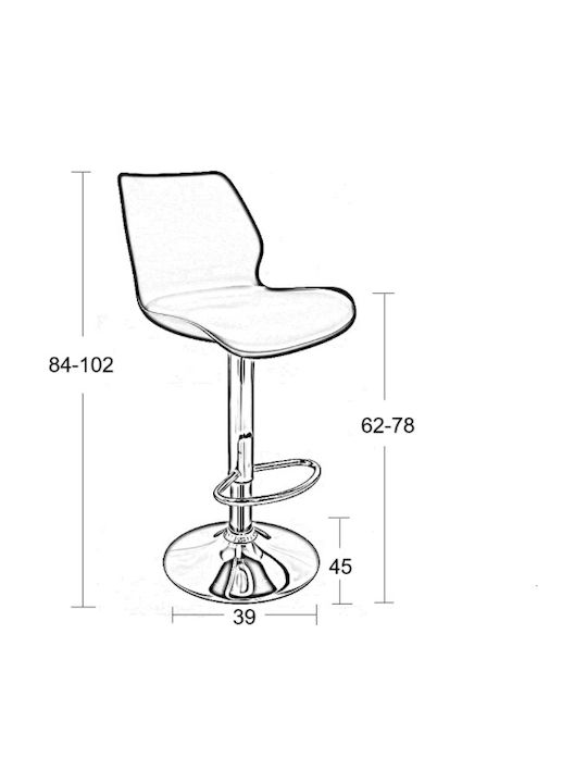Outdoor Chair Polypropylene Bar49 Black 39x45x102cm