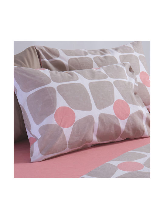 Nef-Nef Homeware Bamb.casual Coreo Pillowcase with Envelope Cover Beige 52x72cm