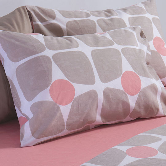 Nef-Nef Homeware Bamb.casual Coreo Kissenbezug Mit Umschlagumschlag Beige 52x72cm