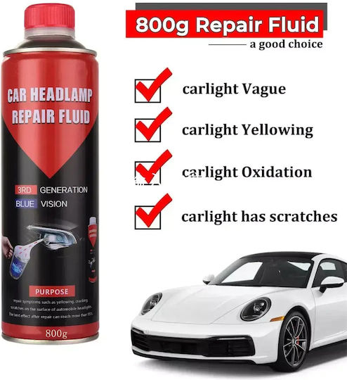 Professional Replacement Liquid Headlight Defogging Lamp 800gr Red Blue Vision 3rd Generation Tc-381