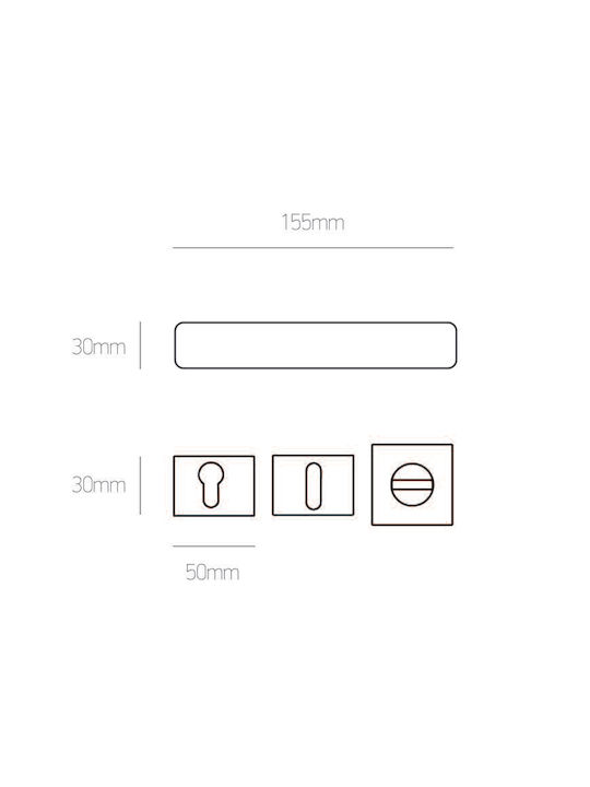 Best Design Buton Ușa Din Față Rosetă Stânga 225 Gri Best Design Buton Ușa Din Față Rosetă Stânga 225 Gri