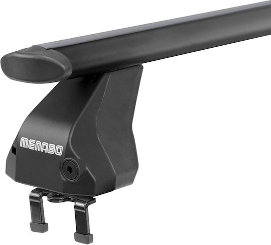 Menabo Bare De Acoperiș Din Aluminiu Pentru Opel Astra 5D 2004-2011 Set Cu Picioare Negre