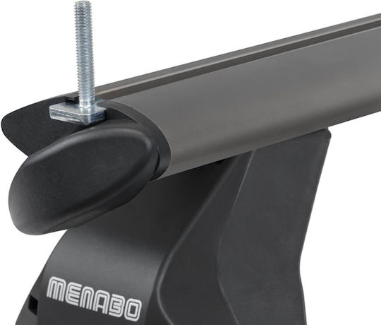 Menabo Bare De Acoperiș Din Aluminiu Pentru Audi A1 5D 2019+ Set Cu Picioare Negre