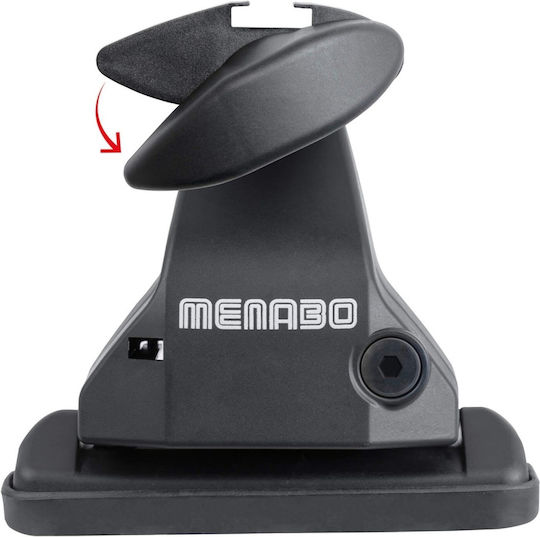Menabo Bare de Acoperiș din Aluminiu pentru Ford B-Max 5D 2012+ Set cu Picioare Negre